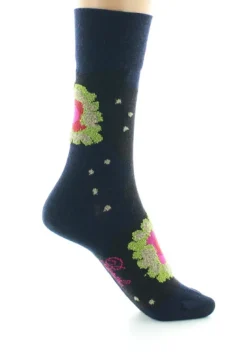 Hot Berthe Aux Grands Pieds Chaussettes femme laine peignée nénuphar