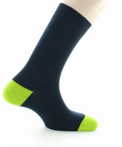 Outlet Berthe Aux Grands Pieds Chaussettes Gonzague marine / vert pomme