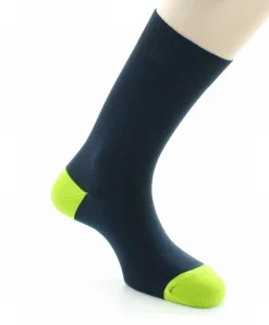 Outlet Berthe Aux Grands Pieds Chaussettes Gonzague marine / vert pomme