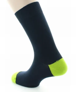 Outlet Berthe Aux Grands Pieds Chaussettes Gonzague marine / vert pomme