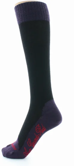 Online Berthe Aux Grands Pieds Chaussettes hautes cachemire noire