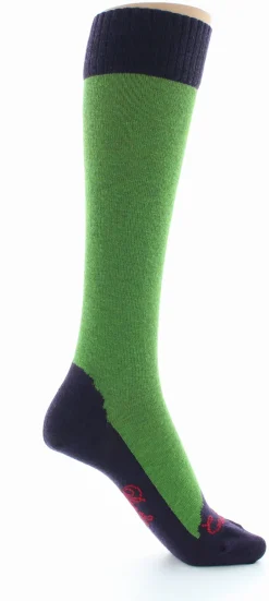 Clearance Berthe Aux Grands Pieds Chaussettes hautes cachemire vert