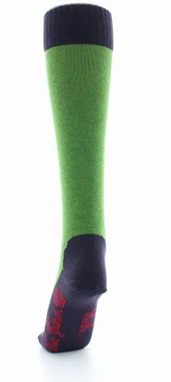 Clearance Berthe Aux Grands Pieds Chaussettes hautes cachemire vert