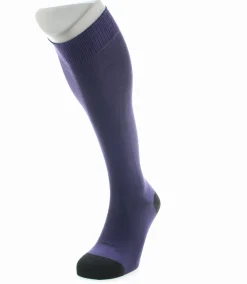 Clearance Berthe Aux Grands Pieds Chaussettes Hautes En Soie Cardinal Et Noir Charles