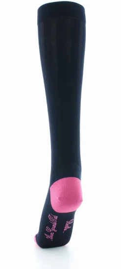 Discount Berthe Aux Grands Pieds Chaussettes hautes en soie marine-fushia