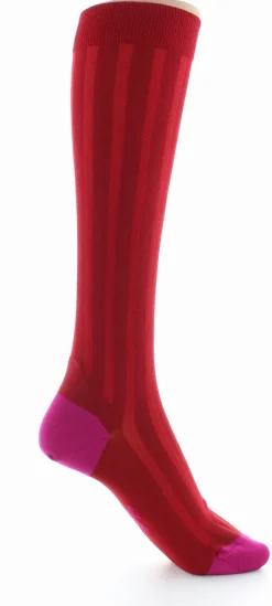Best Berthe Aux Grands Pieds Chaussettes hautes en soie rouge