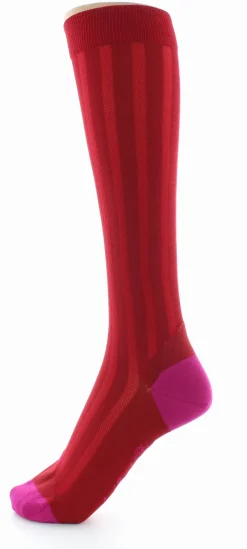 Best Berthe Aux Grands Pieds Chaussettes hautes en soie rouge