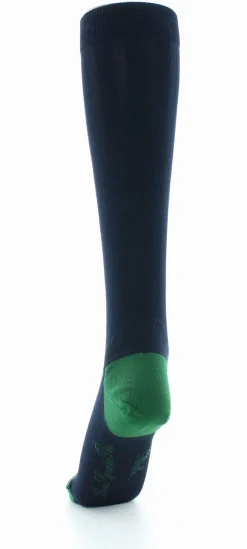 Clearance Berthe Aux Grands Pieds Chaussettes hautes en soie marine-vert