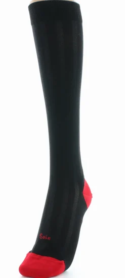 Online Berthe Aux Grands Pieds Chaussettes hautes en soie noire