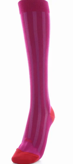 Outlet Berthe Aux Grands Pieds Chaussettes hautes en soie rose