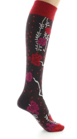 Online Berthe Aux Grands Pieds Chaussettes hautes femme laine peignée couleurs d'automne