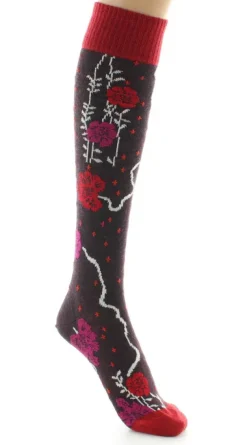 Online Berthe Aux Grands Pieds Chaussettes hautes femme laine peignée couleurs d'automne