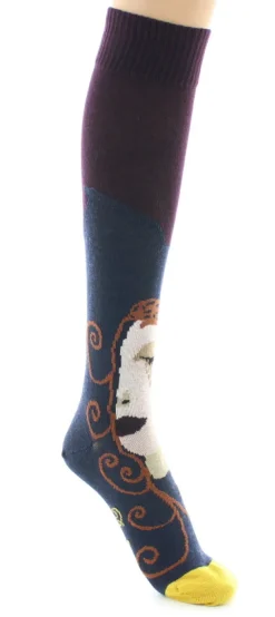 Fashion Berthe Aux Grands Pieds Chaussettes hautes Visage d'une femme