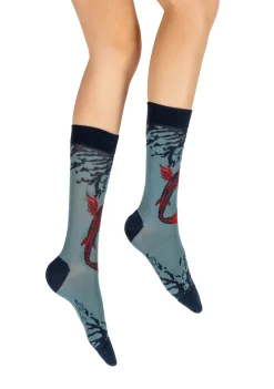 Sale Berthe Aux Grands Pieds Chaussettes homme fil d'Ecosse Poisson Japonais