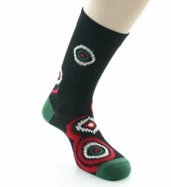 Outlet Berthe Aux Grands Pieds Chaussettes homme fil d'Ecosse graphisme géométrique