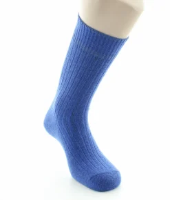 Online Berthe Aux Grands Pieds Chaussettes homme laine et acrylique bleu