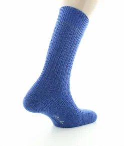 Online Berthe Aux Grands Pieds Chaussettes homme laine et acrylique bleu