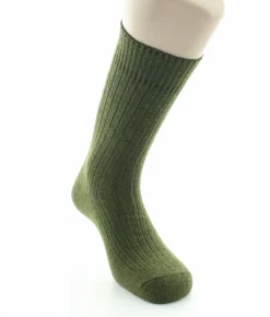 Fashion Berthe Aux Grands Pieds Chaussettes homme laine et acrylique kaki