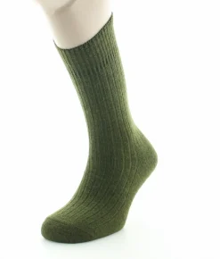 Fashion Berthe Aux Grands Pieds Chaussettes homme laine et acrylique kaki