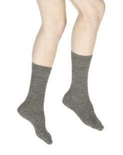 Discount Berthe Aux Grands Pieds Chaussettes homme laine et acrylique gris
