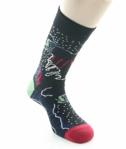 Hot Berthe Aux Grands Pieds Chaussettes homme laine peignée poissons