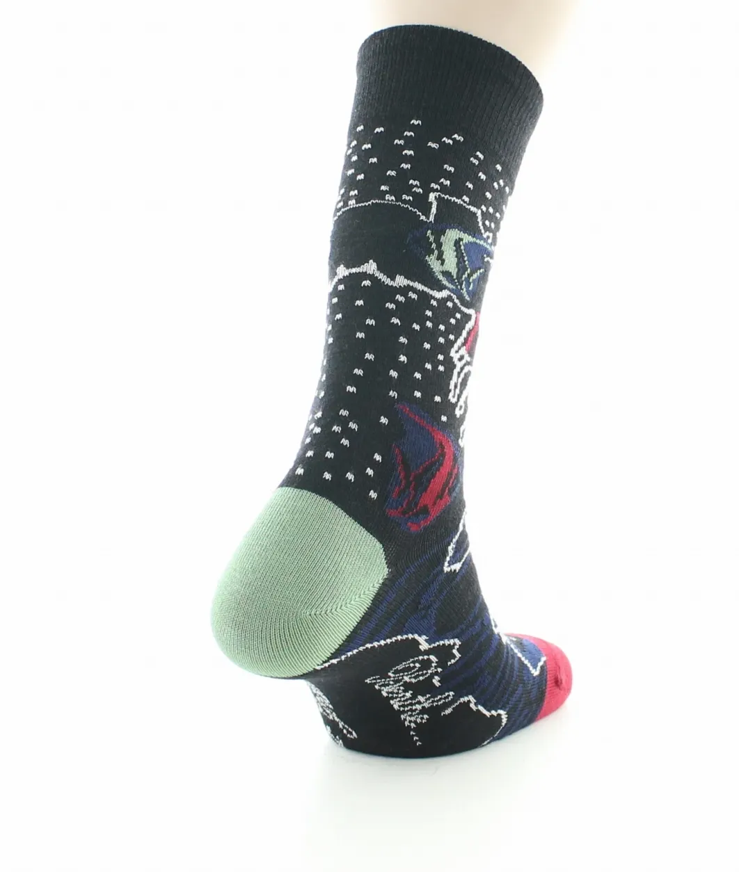 Hot Berthe Aux Grands Pieds Chaussettes homme laine peignée poissons