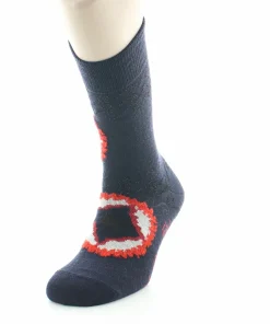 Outlet Berthe Aux Grands Pieds Chaussettes homme laine peignée cercles de feux