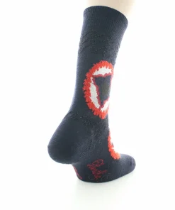 Outlet Berthe Aux Grands Pieds Chaussettes homme laine peignée cercles de feux