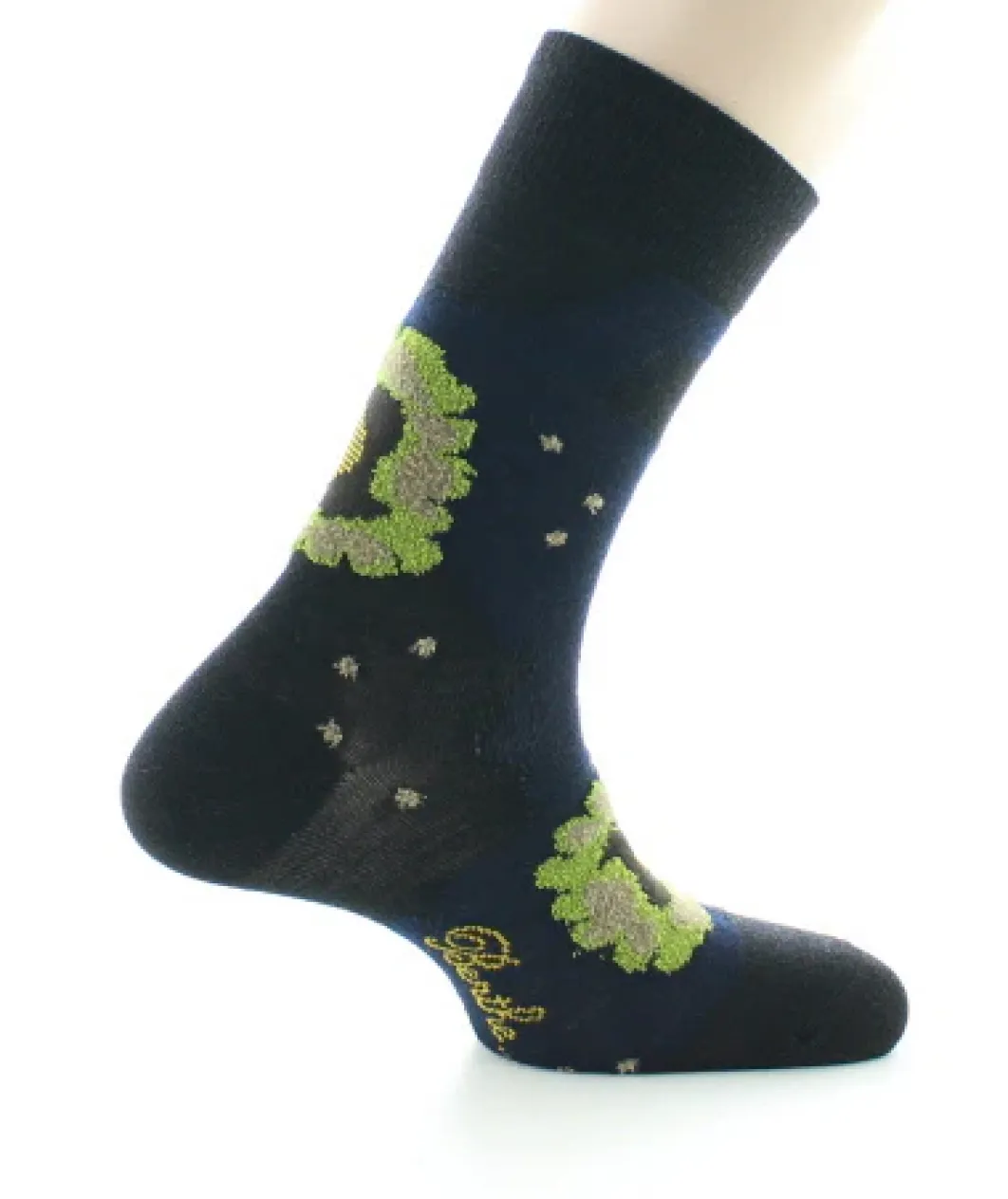 Hot Berthe Aux Grands Pieds Chaussettes homme laine peignée nénuphar