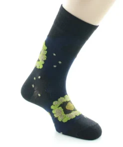Hot Berthe Aux Grands Pieds Chaussettes homme laine peignée nénuphar