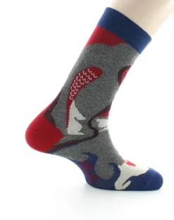Hot Berthe Aux Grands Pieds Chaussettes Homme poissons rouges