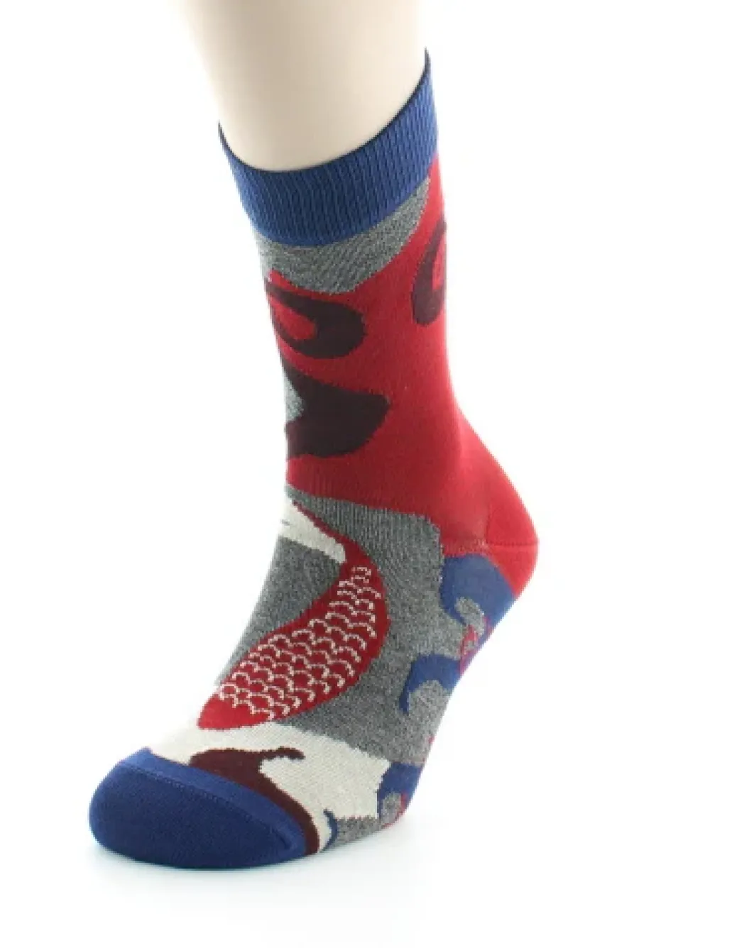 Hot Berthe Aux Grands Pieds Chaussettes Homme poissons rouges