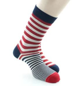Best Berthe Aux Grands Pieds Chaussettes Homme Rayures Asymétriques