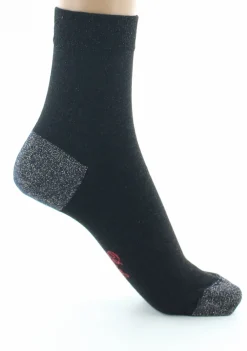 Clearance Berthe Aux Grands Pieds Chaussettes pailletées femme noir et marine