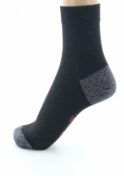Clearance Berthe Aux Grands Pieds Chaussettes pailletées femme noir et marine
