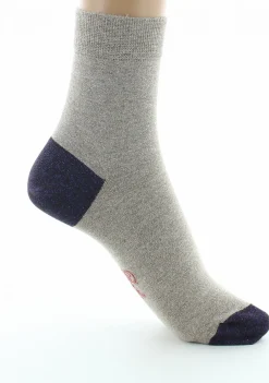 Online Berthe Aux Grands Pieds Chaussettes pailletées femme sable et violet