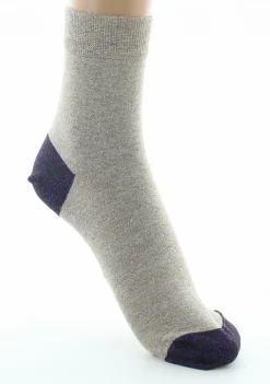 Online Berthe Aux Grands Pieds Chaussettes pailletées femme sable et violet