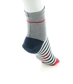 Hot Berthe Aux Grands Pieds Chaussettes tabi à rayures bleu blanc rouge