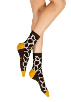 New Berthe Aux Grands Pieds Chaussettes Tabi en coton girafe