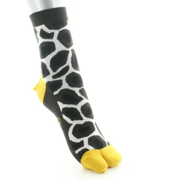 New Berthe Aux Grands Pieds Chaussettes Tabi en coton girafe