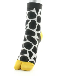 New Berthe Aux Grands Pieds Chaussettes Tabi en coton girafe