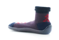 Fashion Berthe Aux Grands Pieds Chausson chaussette mixte Pois rouges