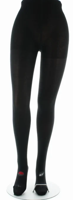 Clearance Berthe Aux Grands Pieds Collant en soie fond noir œil rouge