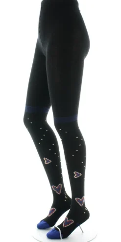 Discount Berthe Aux Grands Pieds Collants coton femme cœur