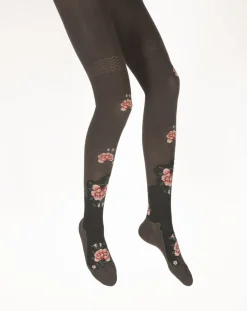 Best Berthe Aux Grands Pieds Collants coton femme fleurs