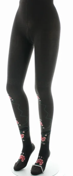 Best Berthe Aux Grands Pieds Collants coton femme fleurs