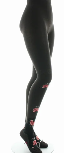 Best Berthe Aux Grands Pieds Collants coton femme fleurs