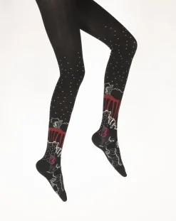 Sale Berthe Aux Grands Pieds Collants coton femme poissons