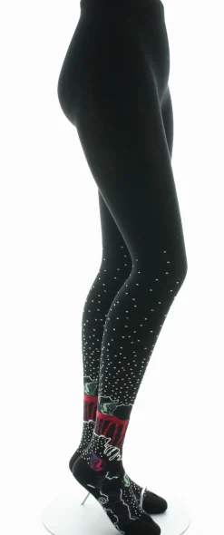 Sale Berthe Aux Grands Pieds Collants coton femme poissons