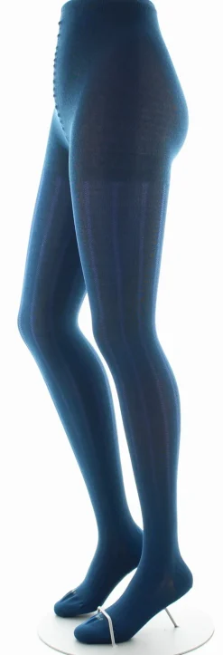 Discount Berthe Aux Grands Pieds Collants en soie bleu minuit